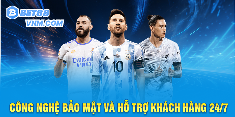 Công nghệ bảo mật và hỗ trợ khách hàng rút tiền bet88 24/7